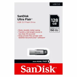 SanDisk Ultra Flair 128GB USB 3.0 150 MB/s Flash Drive