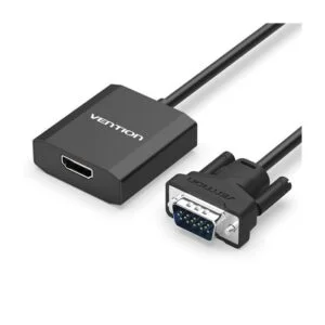 VGA to HDMI Converter with Female Micro USB and Audio Port